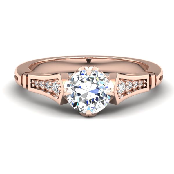 Alina Engagement Ring - 14K Rose Gold (Setting Price)