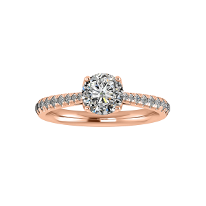 Aliyah Engagement Ring - 14K Rose Gold (Setting Price)