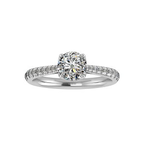 Aliyah Engagement Ring - 18K White Gold (Setting Price)