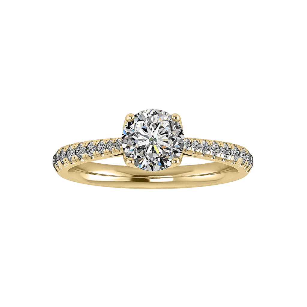 Aliyah Engagement Ring - 18K Yellow Gold (Setting Price)