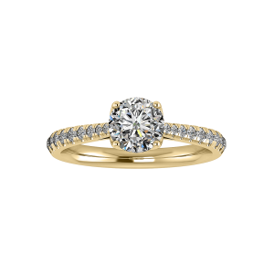Aliyah Engagement Ring - 18K Yellow Gold (Setting Price)