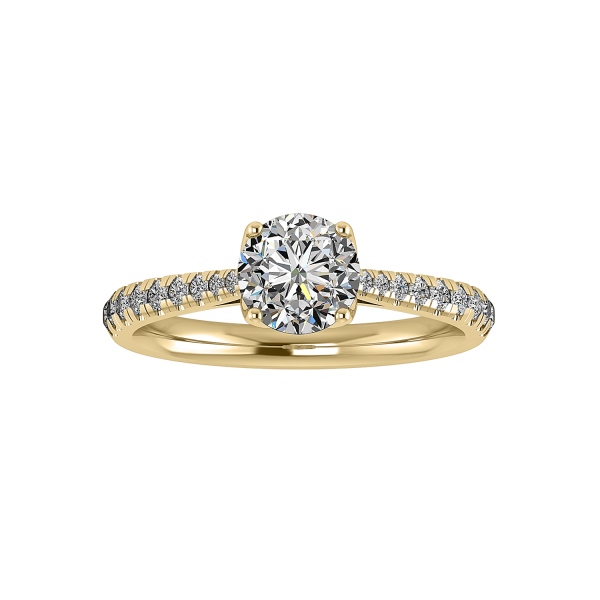 Aliyah Engagement Ring - 18K Yellow Gold (Setting Price)