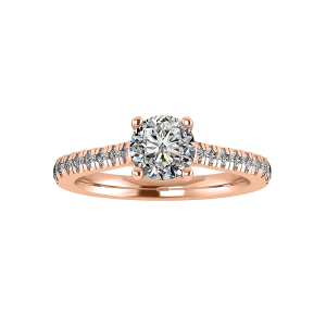 Alaina Engagement Ring - 14K Rose Gold (Setting Price)