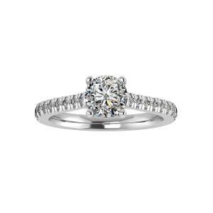 Alaina Engagement Ring - 14K White Gold (Setting Price)