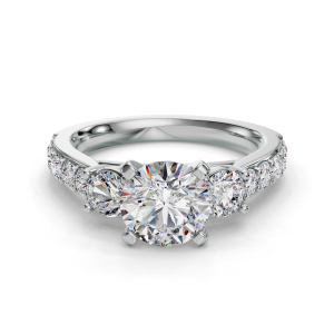 Alana Engagement Ring - 18K White Gold (Setting Price)