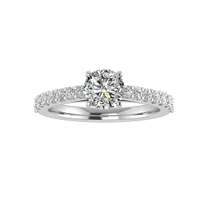 Alani Engagement Ring - 18K White Gold (Setting Price)