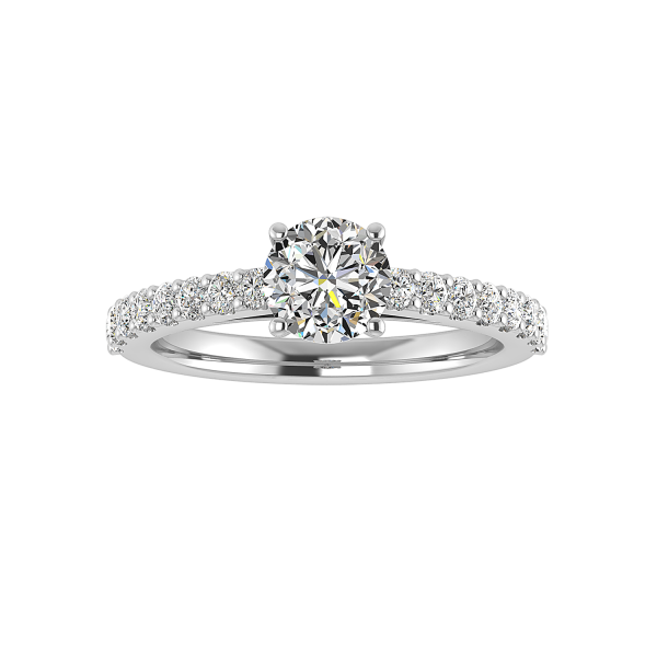 Alani Engagement Ring - 18K White Gold (Setting Price)