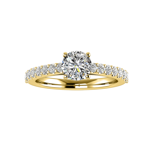 Alani Engagement Ring - 18K Yellow Gold (Setting Price)
