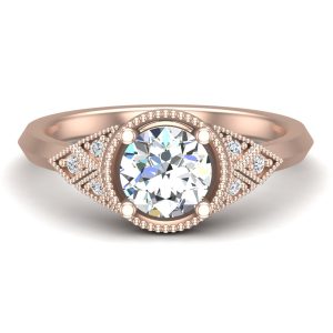 Alexa Engagement Ring - 14K Rose Gold (Setting Price)