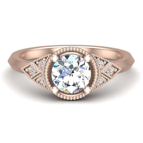 Alexa Engagement Ring - 14K Rose Gold (Setting Price)
