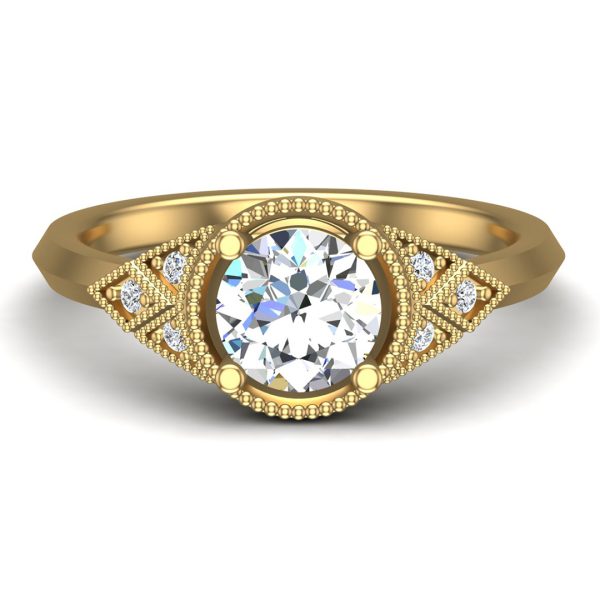 Alexa Engagement Ring - 14K Yellow Gold (Setting Price)