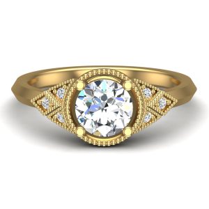 Alexa Engagement Ring - 18K Yellow Gold (Setting Price)