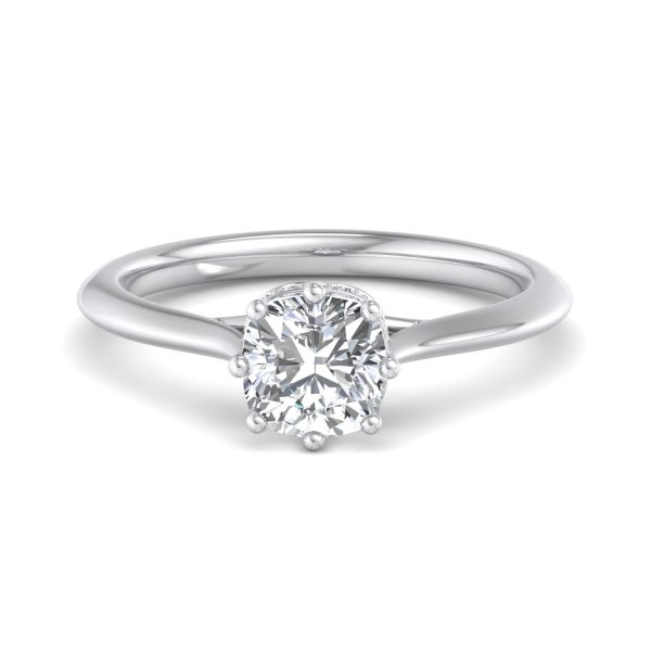 Alayna Engagement Ring - 18K White Gold (Setting Price)