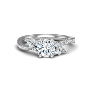 Alivia Engagement Ring - 18K White Gold (Setting Price)