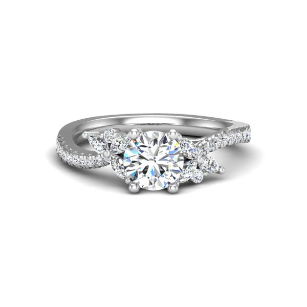 Alivia Engagement Ring - 18K White Gold (Setting Price)