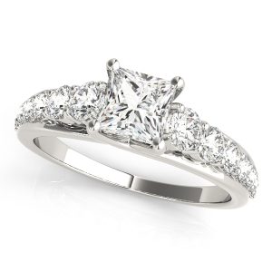 Side-Stone Engagement Ring