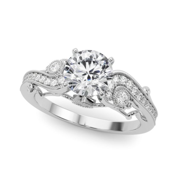 Carmel Vintage Inspired Engagement Ring - Platinum (Setting Price)