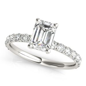Side-Stone Engagement Ring