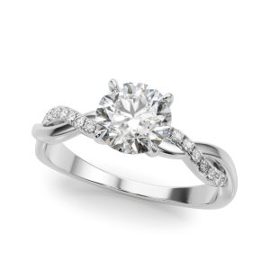 Side-Stone Engagement Ring
