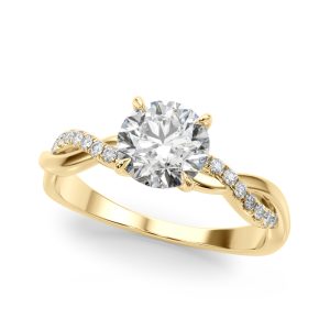 Side-Stone Engagement Ring