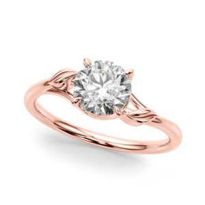 Alex Nature Inspired Solitaire Engagement Ring - 14K Rose Gold (Setting Price)