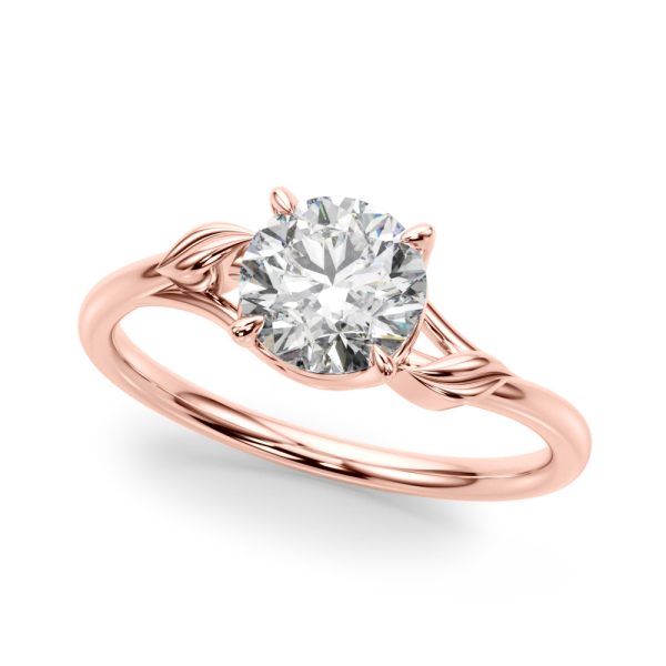 Alex Nature Inspired Solitaire Engagement Ring - 14K Rose Gold (Setting Price)