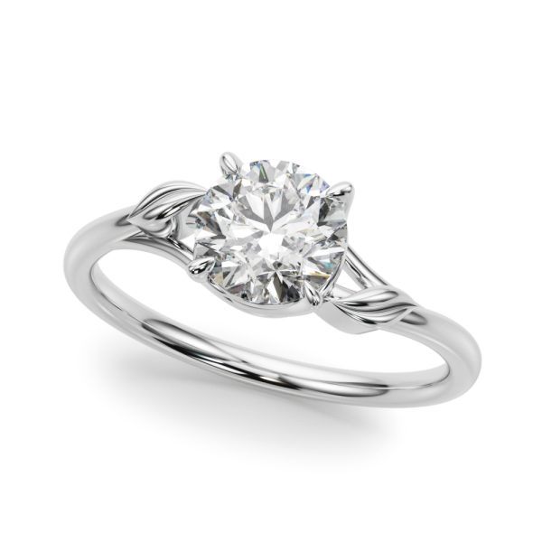 Alex Nature Inspired Solitaire Engagement Ring - Platinum (Setting Price)