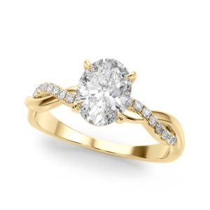 Side-Stone Engagement Ring