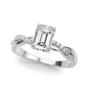 Side-Stone Engagement Ring