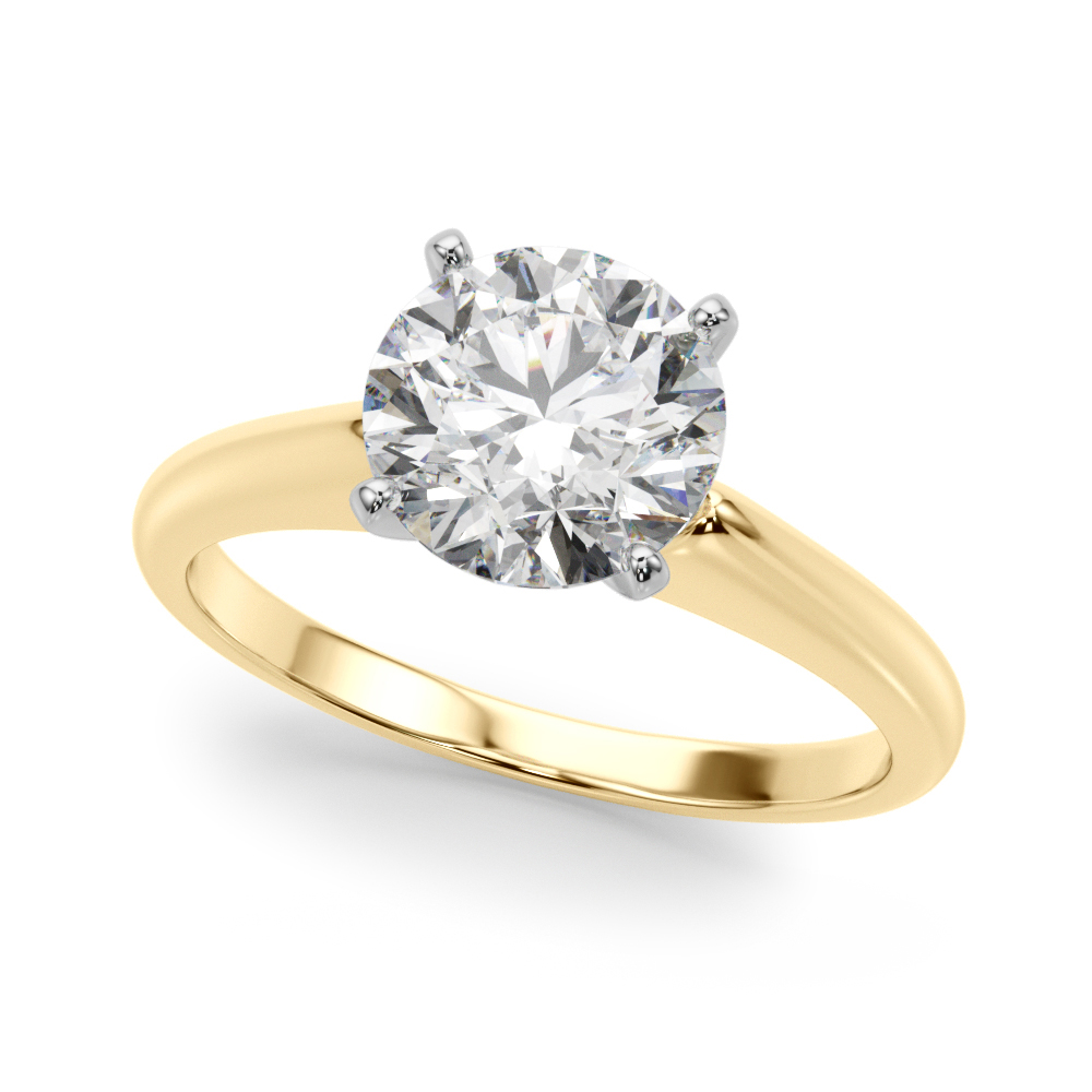 Alexis Solitaire Engagement Ring - 18K Yellow Gold (Setting Price)