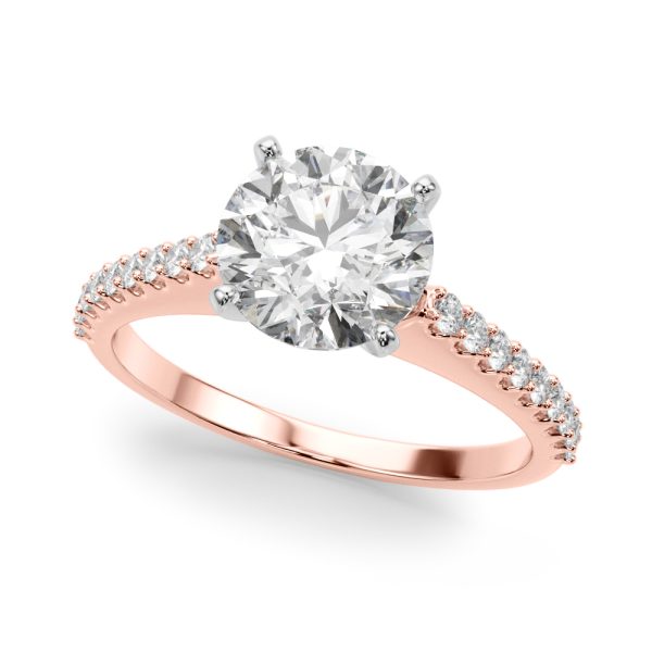 Alice Pav? Diamond Engagement Ring - 14K Rose Gold (Setting Price)