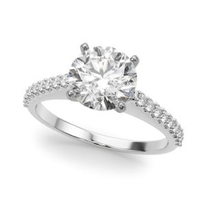 Alice Pav? Diamond Engagement Ring - 18K White Gold (Setting Price)