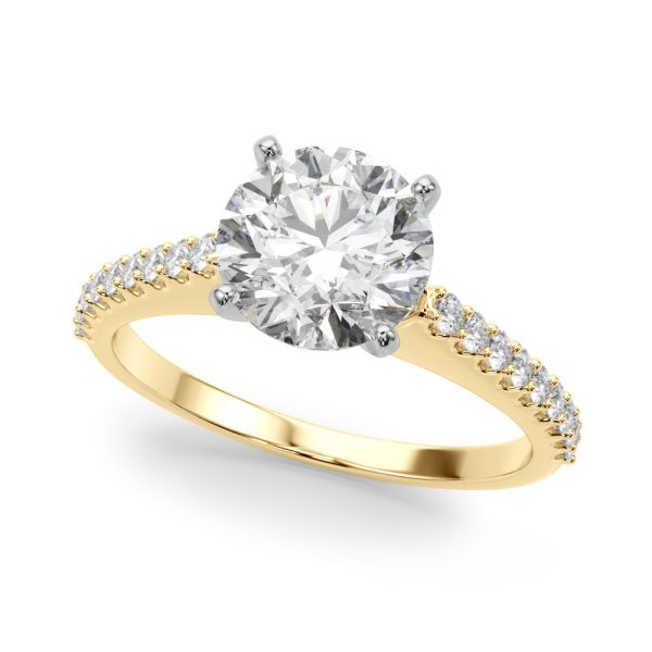 Alice Pav? Diamond Engagement Ring - 18K Yellow Gold (Setting Price)