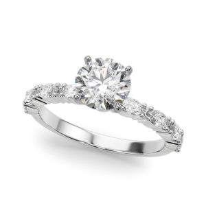 Alanis Marquise Diamond Engagement Ring - 18K White Gold (Setting Price)