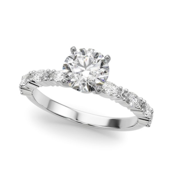 Alanis Marquise Diamond Engagement Ring - 18K White Gold (Setting Price)