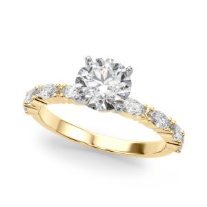Alanis Marquise Diamond Engagement Ring - 18K Yellow Gold (Setting Price)