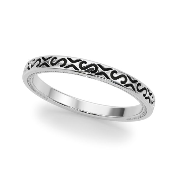 Tanzanora Vintage Inspired Wedding Wedding Band Platinum (Setting Price)