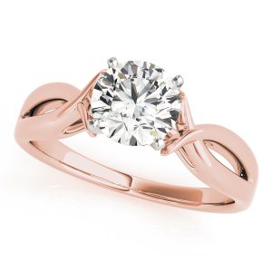 Alix Solitaire Engagement Ring - 14K Rose Gold (Setting Price)