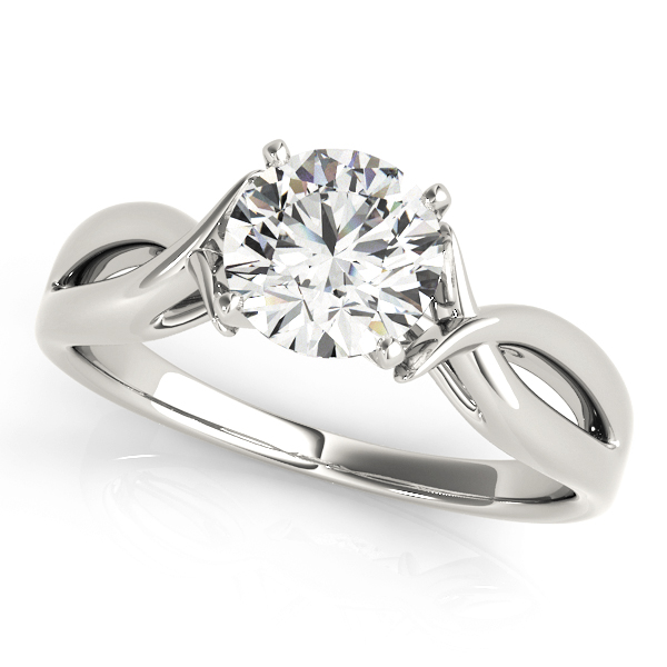 Alix Solitaire Engagement Ring - 18K White Gold (Setting Price)