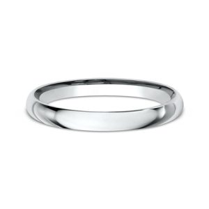 Classic Comfort-Fit  (2mm)Wedding Band Platinum (Setting Price)