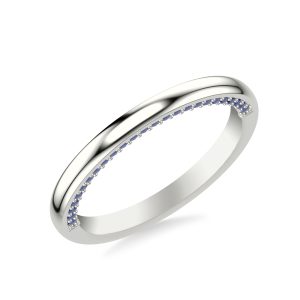 Lennox High Polished Wedding Band Platinum (Setting Price)