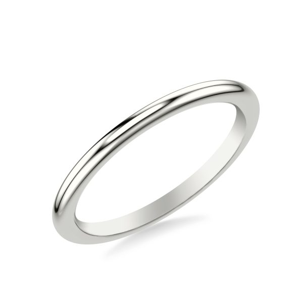 Kate Polished Compatible Wedding Wedding Band Platinum (Setting Price)