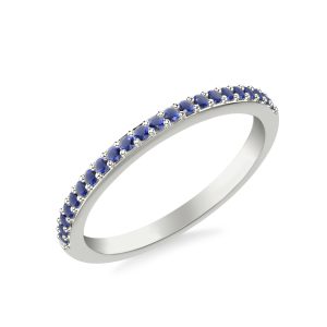 Parker Pave Sapphire Wedding Band Platinum (Setting Price)