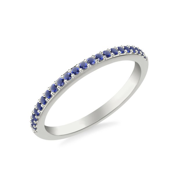 Parker Pave Sapphire Wedding Band Platinum (Setting Price)