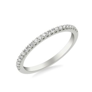 Tiana Half Way Diamond Wedding Band Platinum (Setting Price)