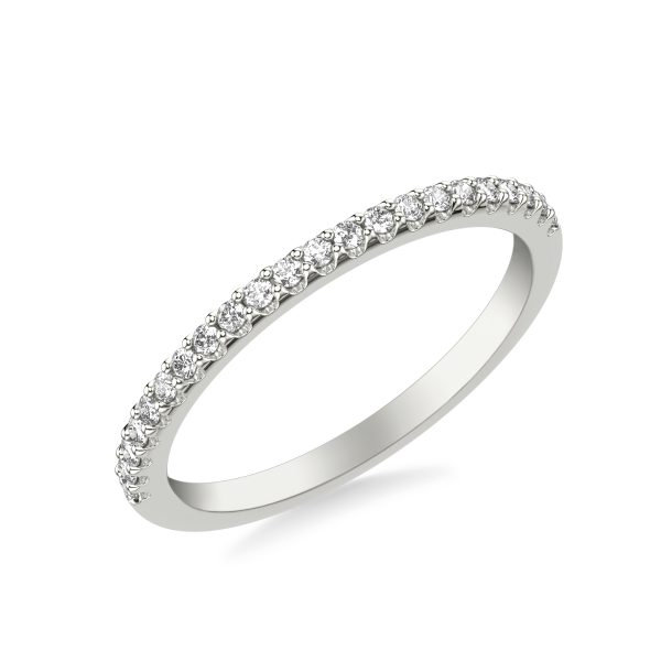 Tiana Half Way Diamond Wedding Band Platinum (Setting Price)