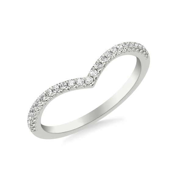 Renata Pav? Diamond V-Wedding Band Platinum (Setting Price)