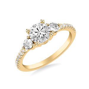 Brigitte Diamond Accent Engagement Ring - 14K Yellow Gold (Setting Price)