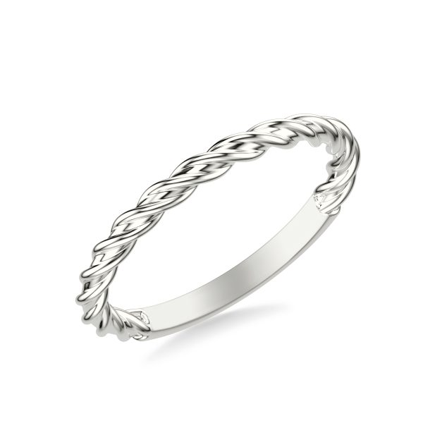 Sasha High-Polished Twist Wedding Band Platinum (Setting Price)