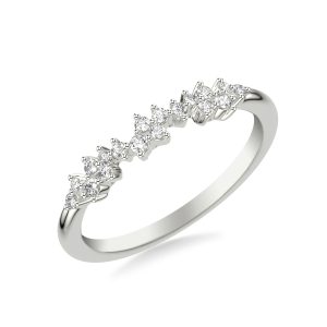 Coco Scattered Diamond Wedding Band Platinum (Setting Price)